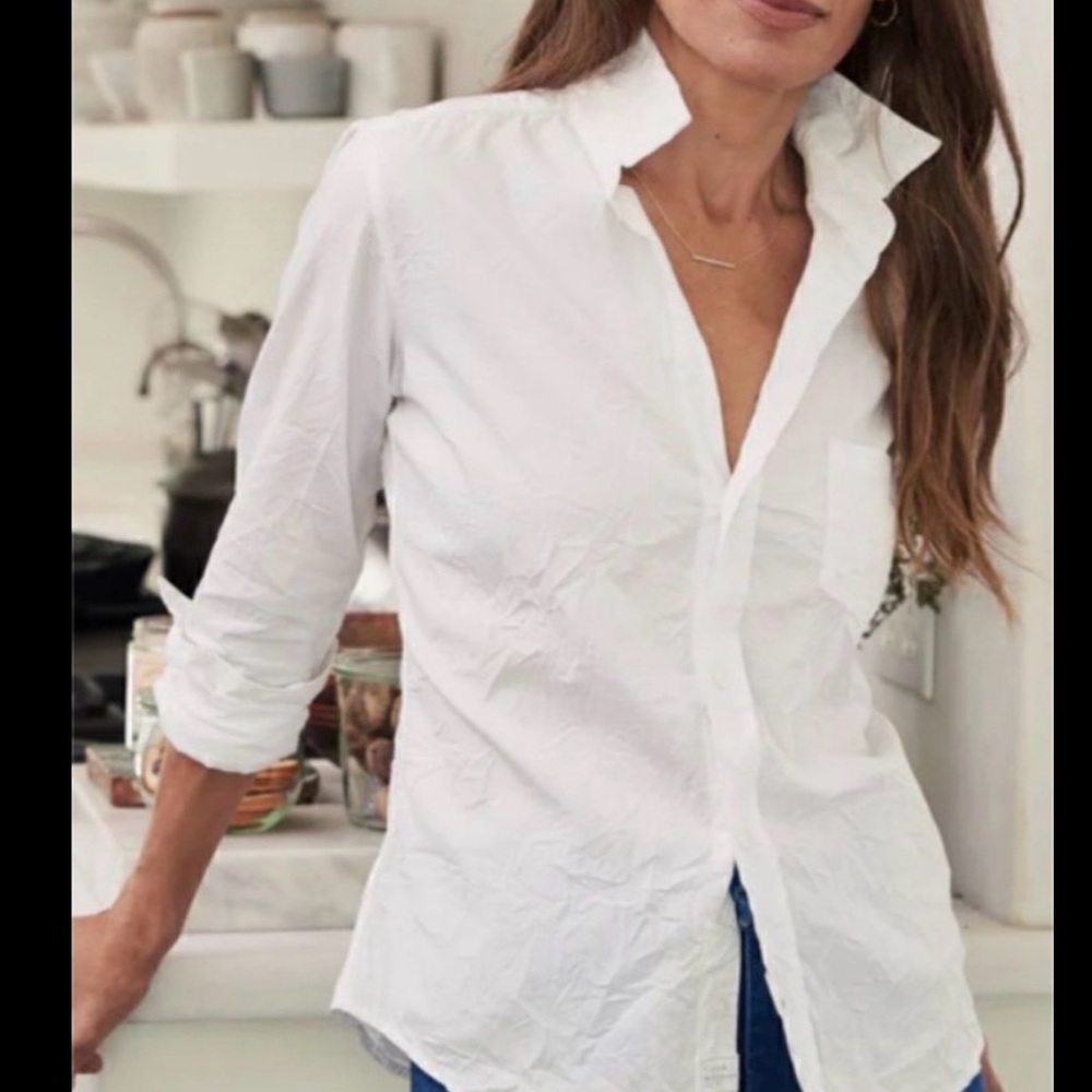 Frank & Eileen Women's White Button-Down Shirt